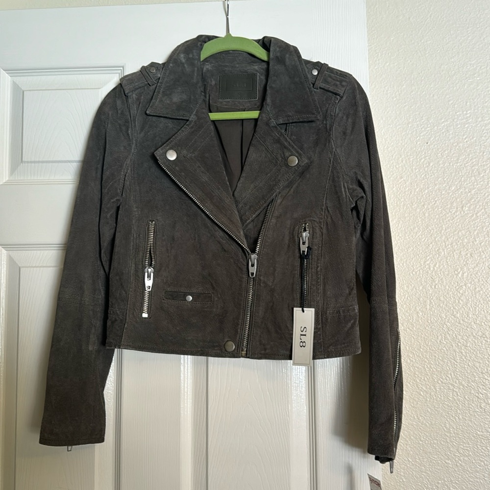 SL8 Suede Moto Jacket